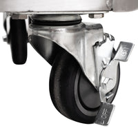 Nella 23" x 40" 3 Tier Utility Cart, Stainless Steel