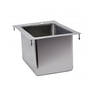 Nella One Tub Drop in Sink 10" x 14" x 10" with Flat Top
