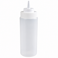 Nella 24 Oz Wide Mouth Squeeze Bottles, 6 /Pack, Clear