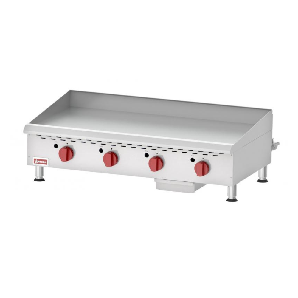 Nella Countertop 48" Griddle with Thermostatic Controls & 4 Burners, 120,000 BTU Natural Gas