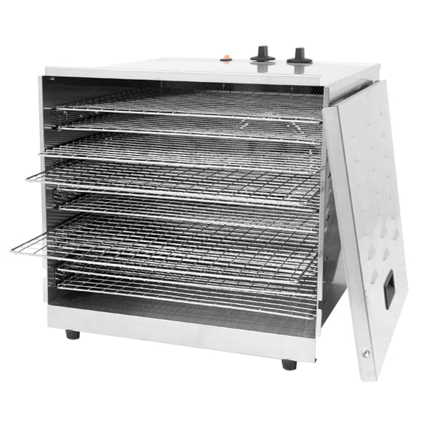 Nella Stainless Steel Dehydrator with 10 Racks, Thermostat Controls & Timer