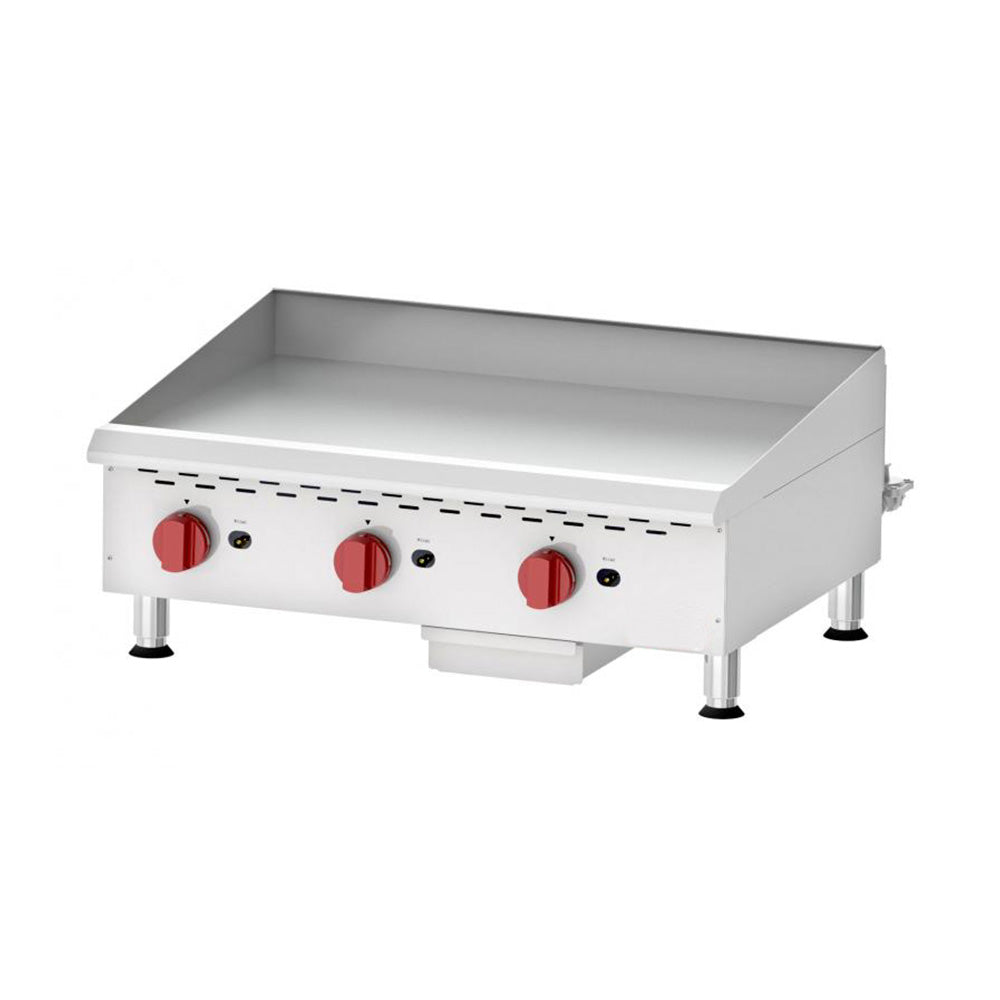 Nella 36" Countertop Flat Top Griddle with Manual Control Natural Gas - 90,000 BTU