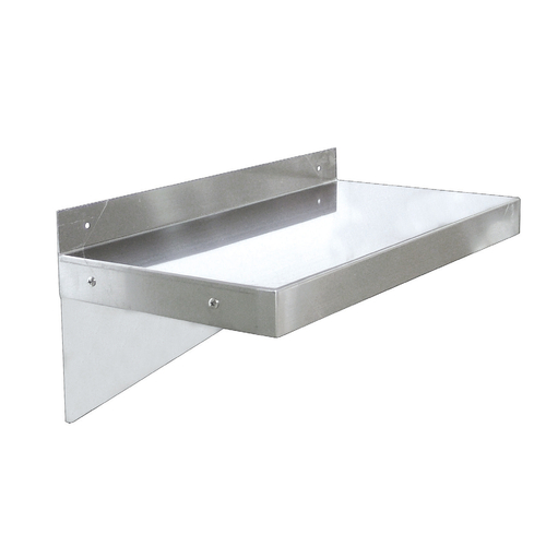 Nella 14" x 60" Wall Shelf, Stainless Steel