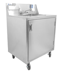 Nella 25" Portable Hand Sink with Backsplash, Water Heater & Pump