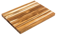 Teakhaus 24" x 18" x 1.5" Traditional Teakwood Cutting Board with Handgrips