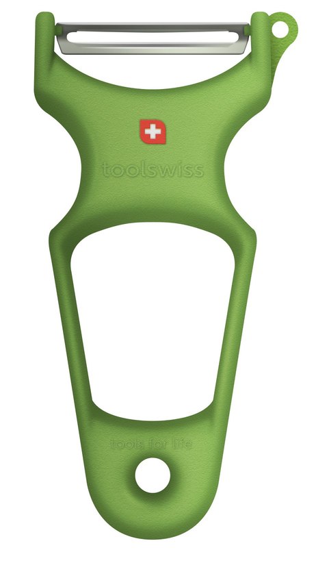 Toolswiss Classinox Vegetable Peeler, Green