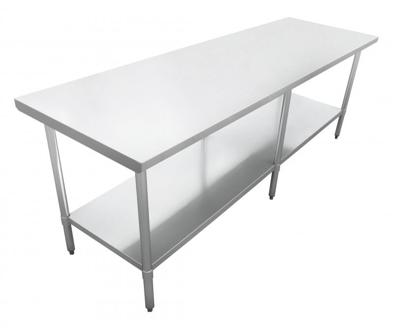 Nella 30" x 96" Stainless Steel Worktable