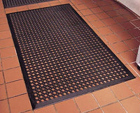 Nella 3' x 5' Anti Fatigue Mat, Black