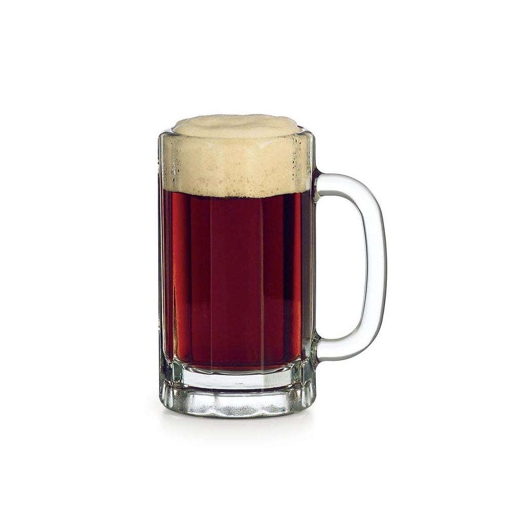 Libbey 16 Oz Paneled Beer Mug Glass 12 /Case