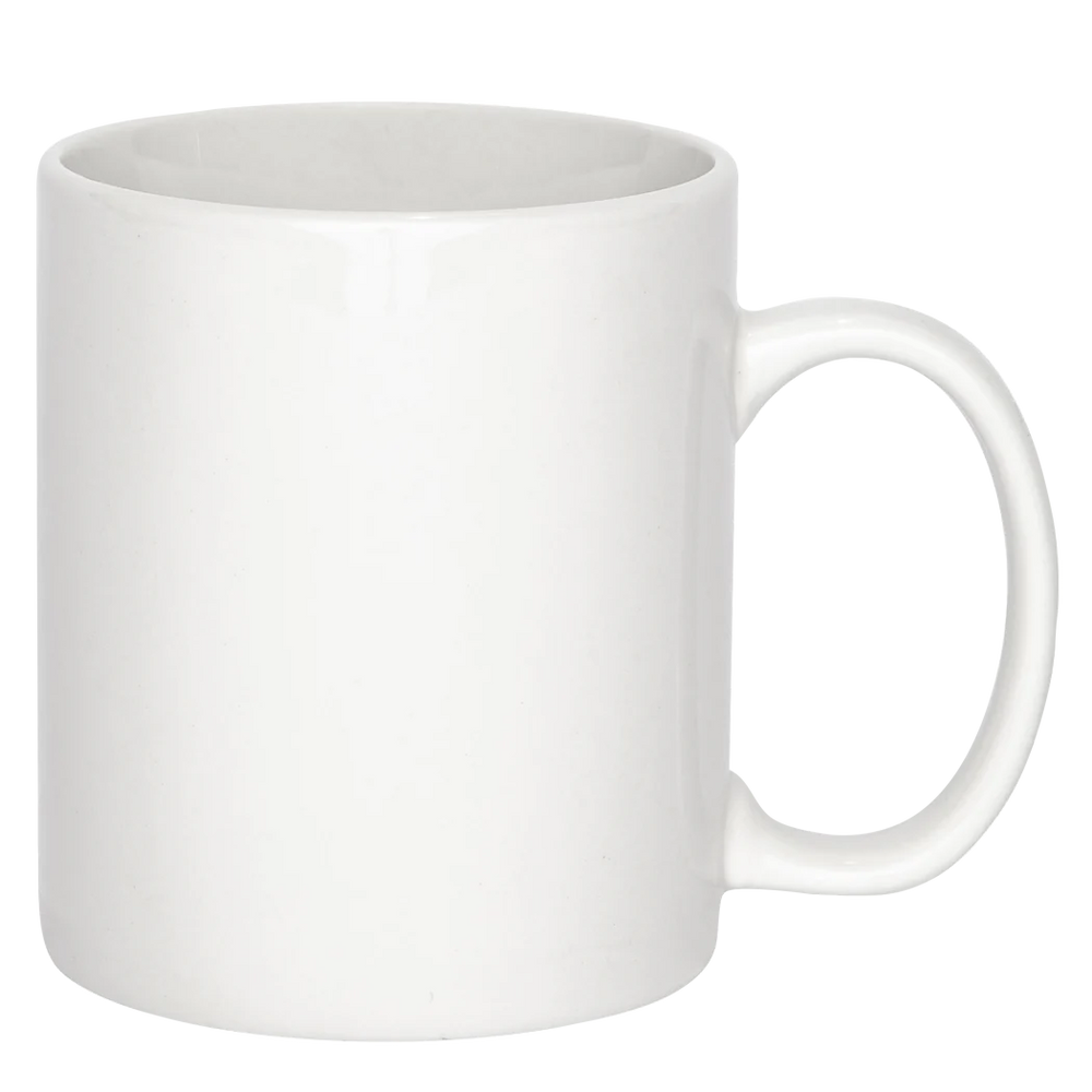 Browne 11 Oz Palm Ceramic Mug, White, 36 /Case