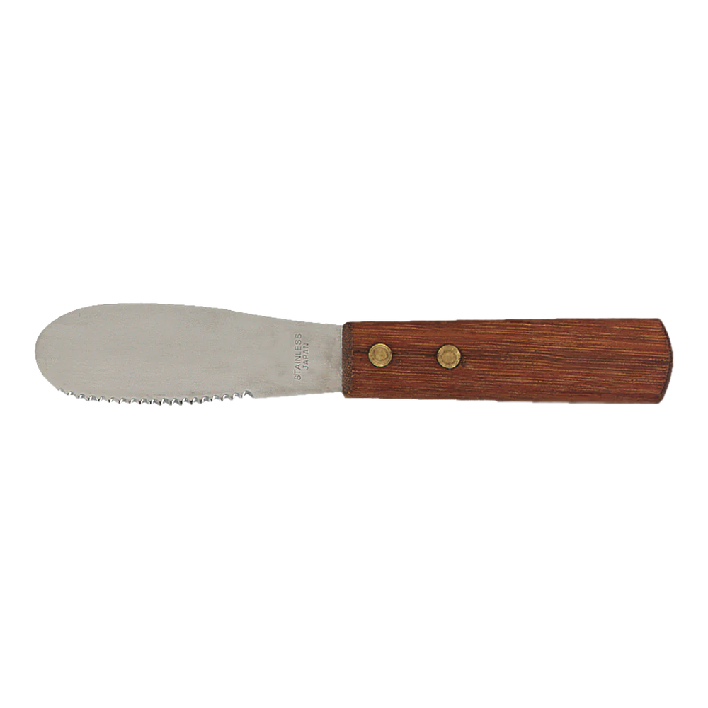 Browne 3.75" Sandwich Spreader with Wooden Handle