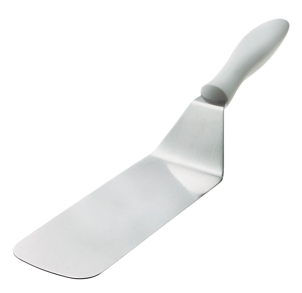 Browne 3" x 8" Carbon Steel Turner, Plastic Handle