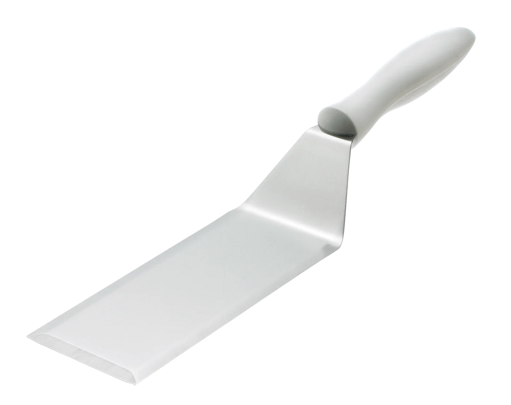 Browne 3" x 6" Carbon Steel Beveled Turner, Plastic Handle