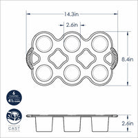 Nordic Ware 3/4 Cup Grand Popover Pan
