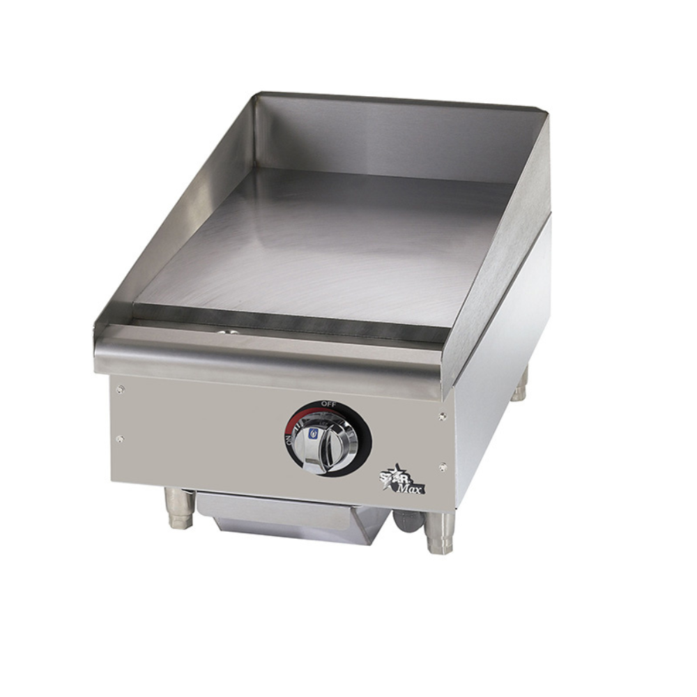 Star-Max 15" Countertop Heavy Duty Griddle with Hi-Lo Controls Natural Gas 28,300 BTU