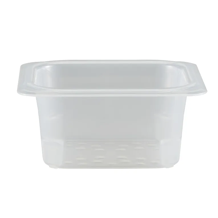 Cambro 1/6 Size Colander Food Pan 3" Deep, Translucent