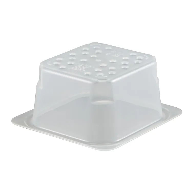 Cambro 1/6 Size Colander Food Pan 3" Deep, Translucent