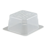 Cambro 1/6 Size Colander Food Pan 3" Deep, Translucent