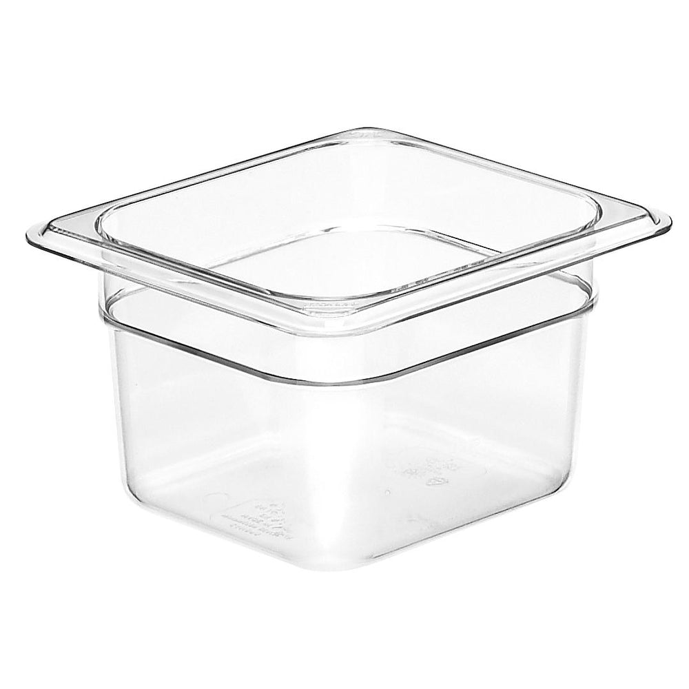 Cambro 64CW135 1/6 Size Food Pan 4" Deep, Clear