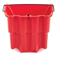 Rubbermaid WaveBrake 18 Qt Dirty Water Bucket, Red