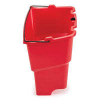 Rubbermaid WaveBrake 18 Qt Dirty Water Bucket, Red