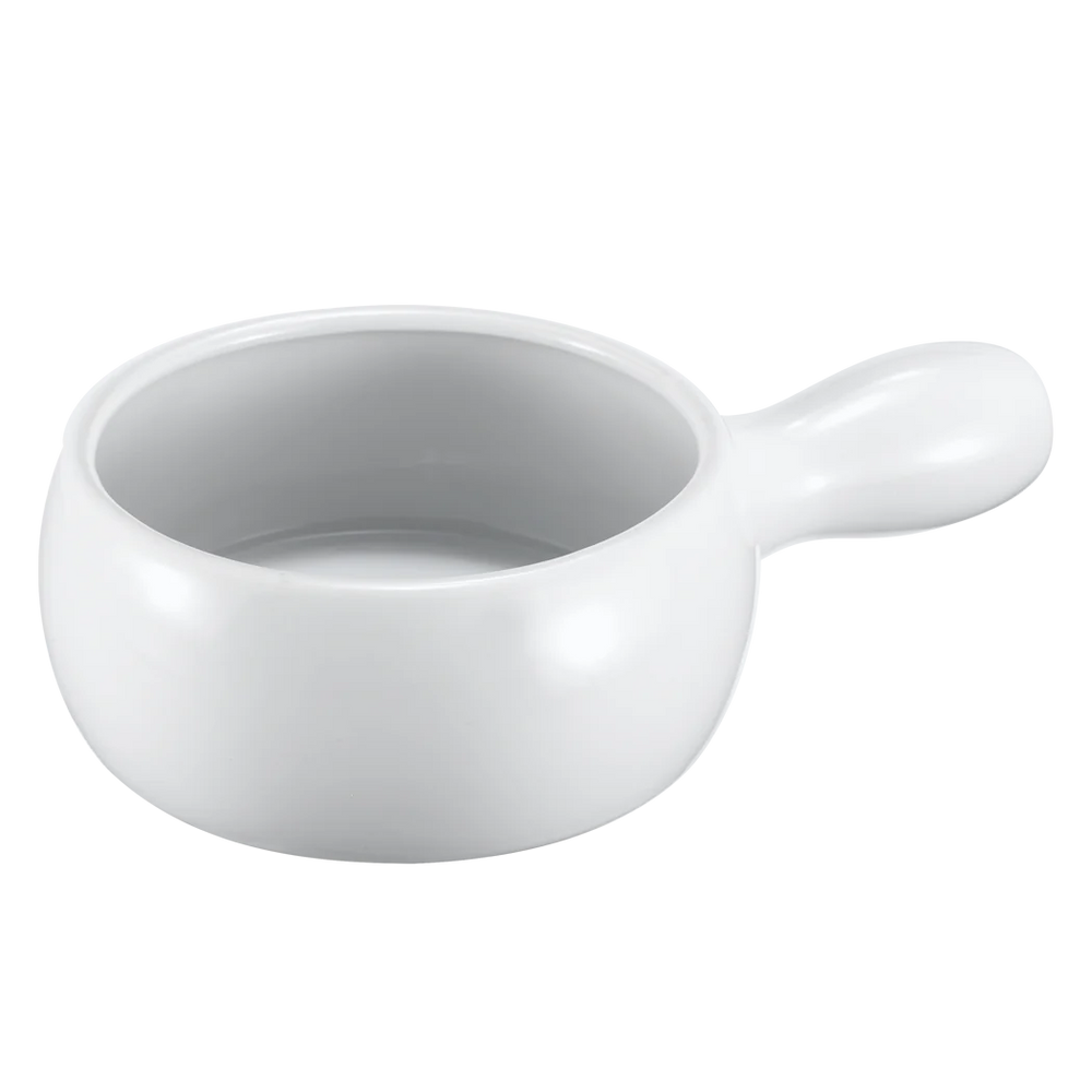 Browne 16 Oz Onion Soup Bowl with Handle, White