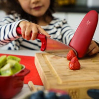 Zwilling Twinny 4" Kid's Chef Knife with Red Handle & Cover