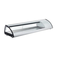 Nella 69" Refrigerated Sushi Case with Curved Glass