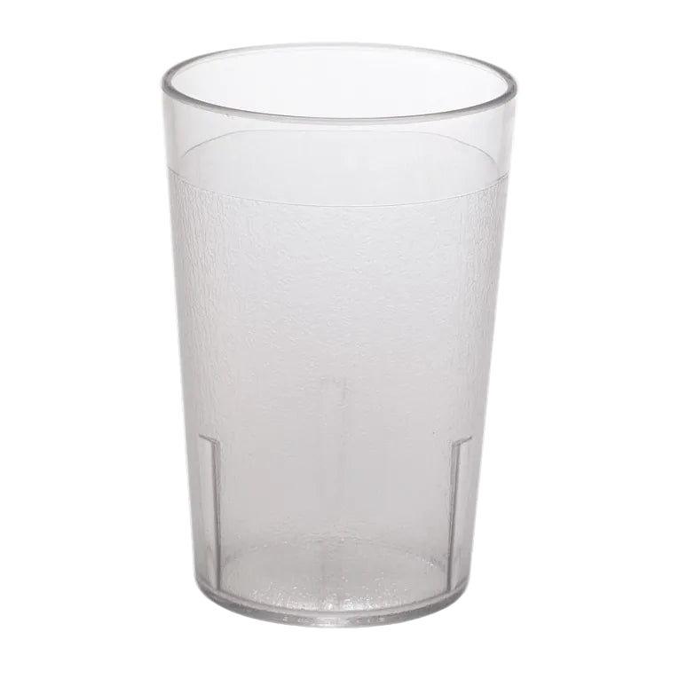 Cambro Camwear 8 Oz Plastic Pebbled Tumbler, Clear