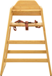 Nella Wooden High Chair, Natural
