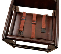 Nella Wooden High Chair, Mahogany