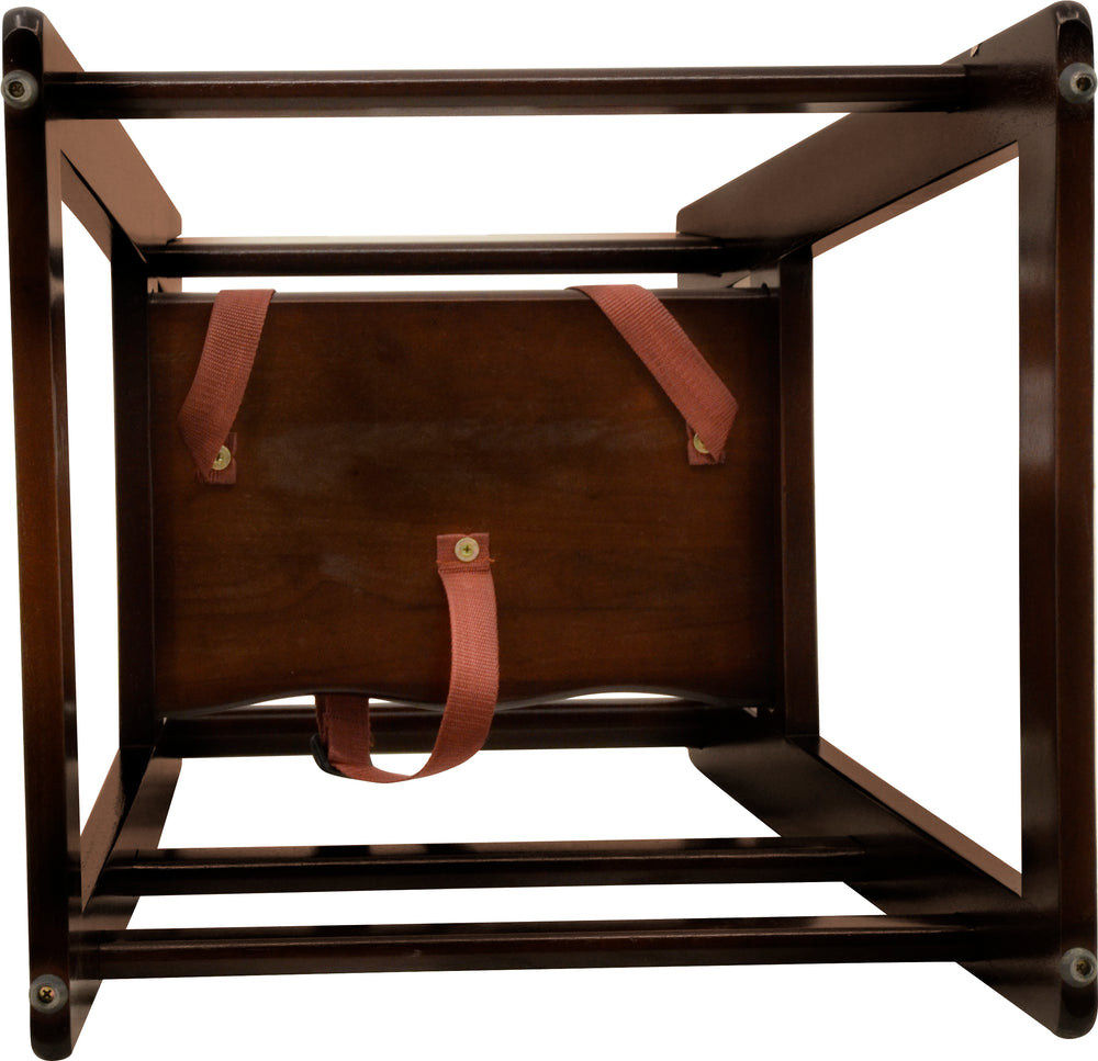 Nella Wooden High Chair, Mahogany