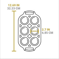 Lodge 6 Cup Muffin Pan, Cast Iron