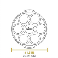 Lodge 12.5" Mini Cake Pan, Cast Iron