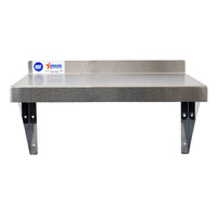 Nella 12" x 24" Wall Shelf, Stainless Steel