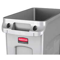 Rubbermaid Slim Jim 16 Gallon Rectangular Trash Can, Grey