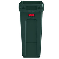 Rubbermaid Slim Jim 16 Gallon Rectangular Trash Can, Green
