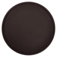 Winco 14" Round Serving Tray with Non Skid Surface, Brown