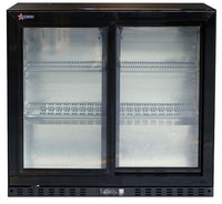 Nella 35" Back Bar Refrigerator with 2 Sliding Glass Doors