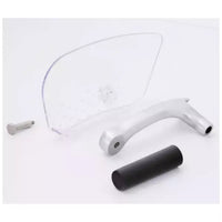 R.G.V. Luxury 9" Meat Slicer with Black Base & Knobs, 0.19 HP