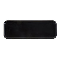 Cambro 9" x 26" Market Display Tray, Black - 926MT110
