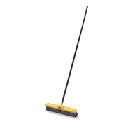 Rubbermaid 60" Self Locking Threaded Wood Broom Handle, Black