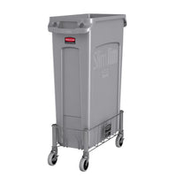 Rubbermaid Slim Jim Dolly, Stainless Steel