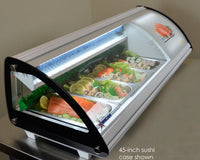 Nella 69" Refrigerated Sushi Case with Curved Glass