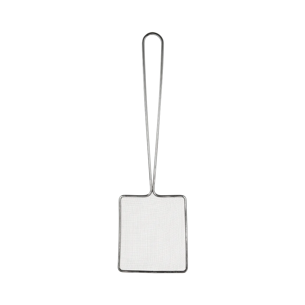 Browne 5" x 6" Fine Mesh Skimmer, 12" Handle