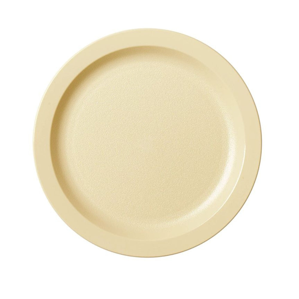 Cambro 9CWNR133 Camwear® 9" Narrow Rim Plate, Beige, 48 /Case