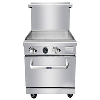 Atosa Cookrite 24" Gas Griddle Range and Oven - 74,000 BTU, Propane