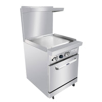 Atosa Cookrite 24" Gas Griddle Range and Oven - 74,000 BTU, Propane