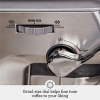 Breville Barista Express Impress Espresso Machine, Brushed Stainless