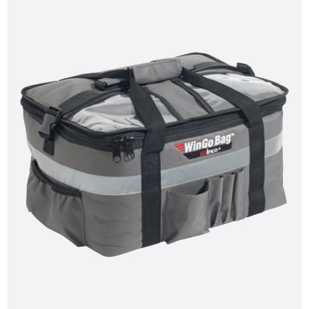 Winco WinGo Bag 17" x 13" x 9" Insulated Delivery Bag, Grey